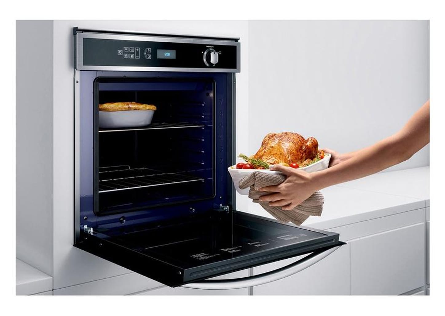 Forno a Gás de Embutir Brastemp de Convecção Grill - Inox com Timer 78L BOH84AR
