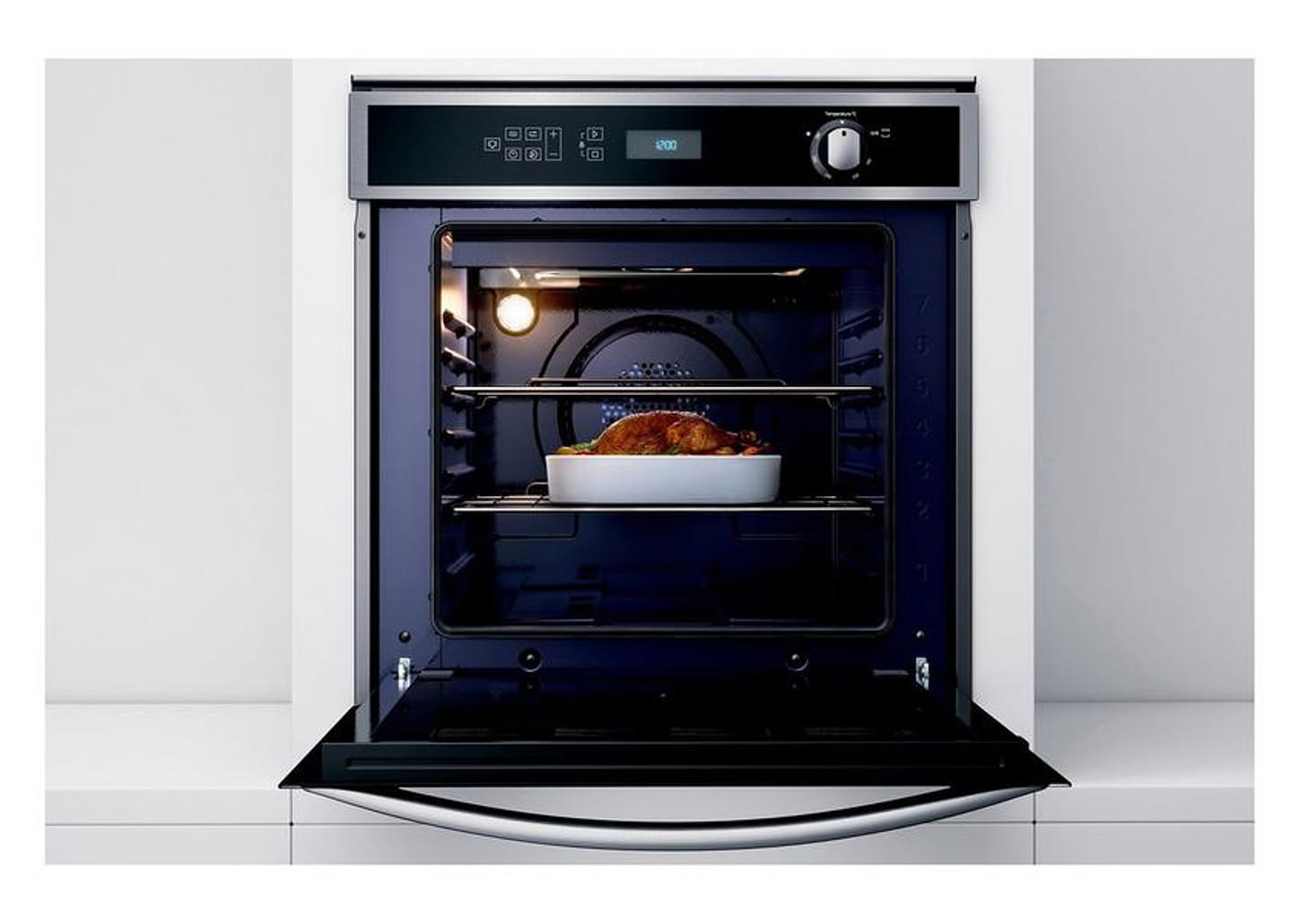 Forno a Gás de Embutir Brastemp de Convecção Grill - Inox com Timer 78L BOH84AR