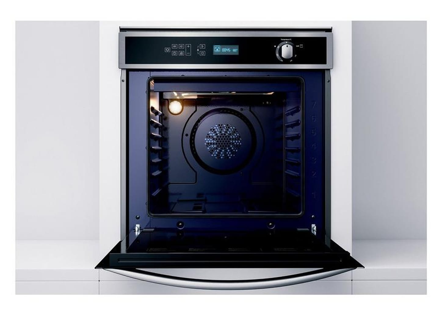 Forno a Gás de Embutir Brastemp de Convecção Grill - Inox com Timer 78L BOH84AR