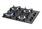 Cooktop 4 Bocas Fischer Preto a Gás GLP 1519
