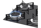 Cooktop 4 Bocas Fischer Preto a Gás GLP 1519
