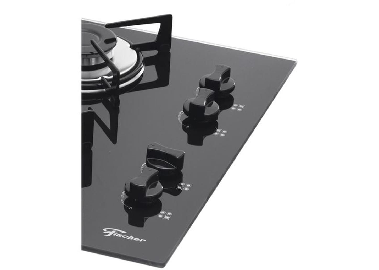 Cooktop 4 Bocas Fischer Preto a Gás GLP 1519