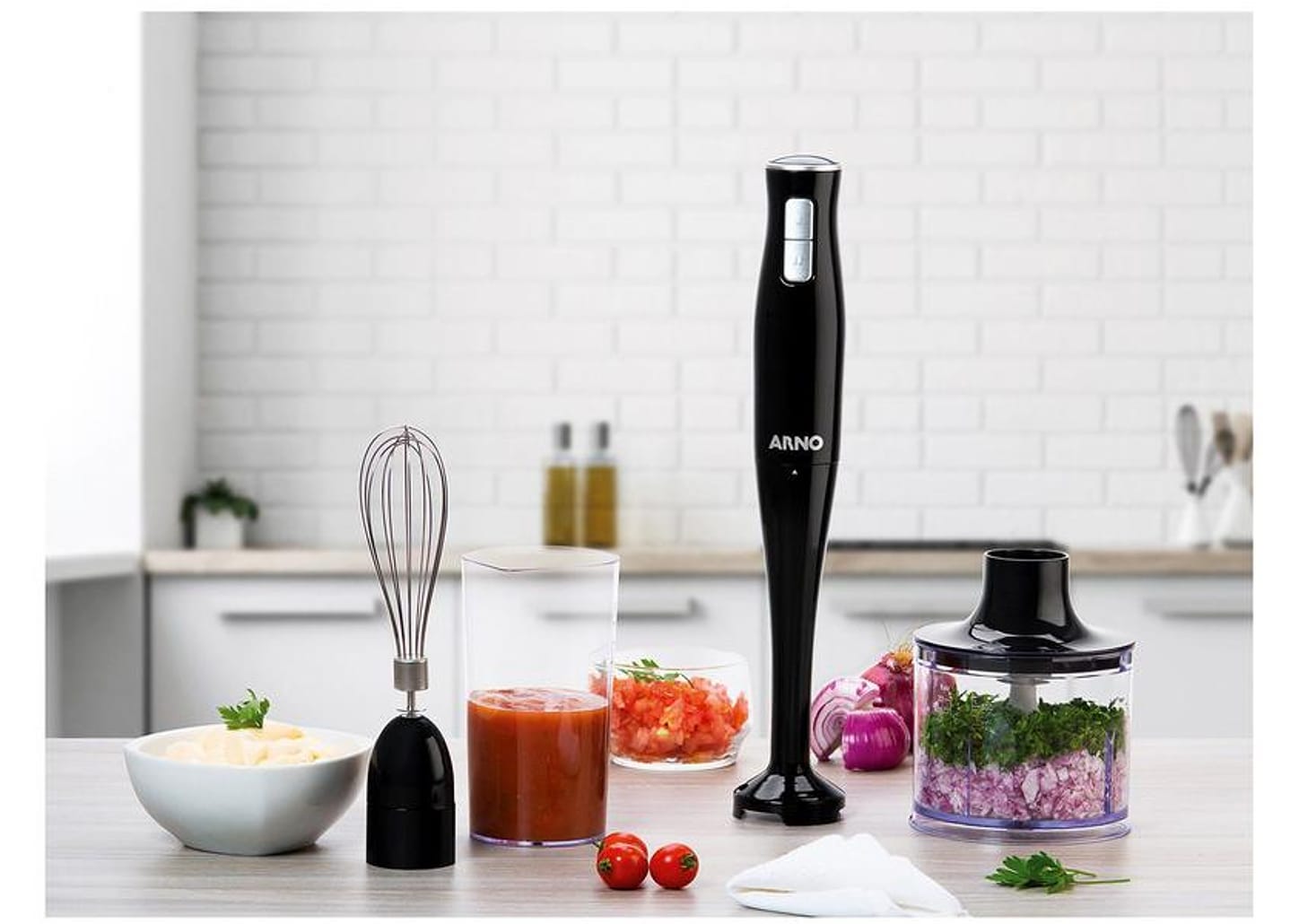 Mixer Arno 3 em 1 Preto 400W Turbomix MX31 2 Velocidades