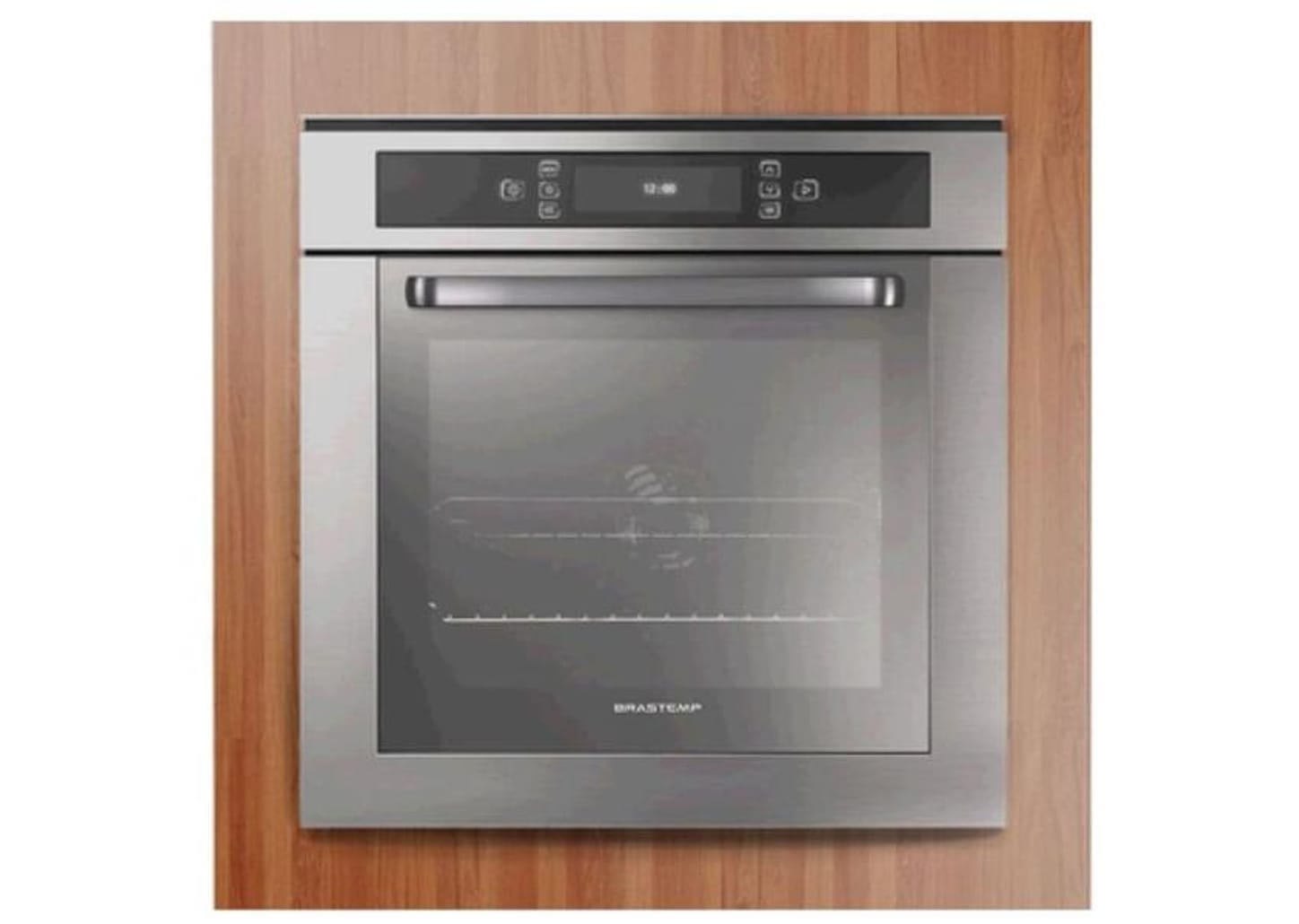 Forno Elétrico de Embutir Brastemp 67L Inox com Função Ar Forçado e Painel Touch - BO260AR