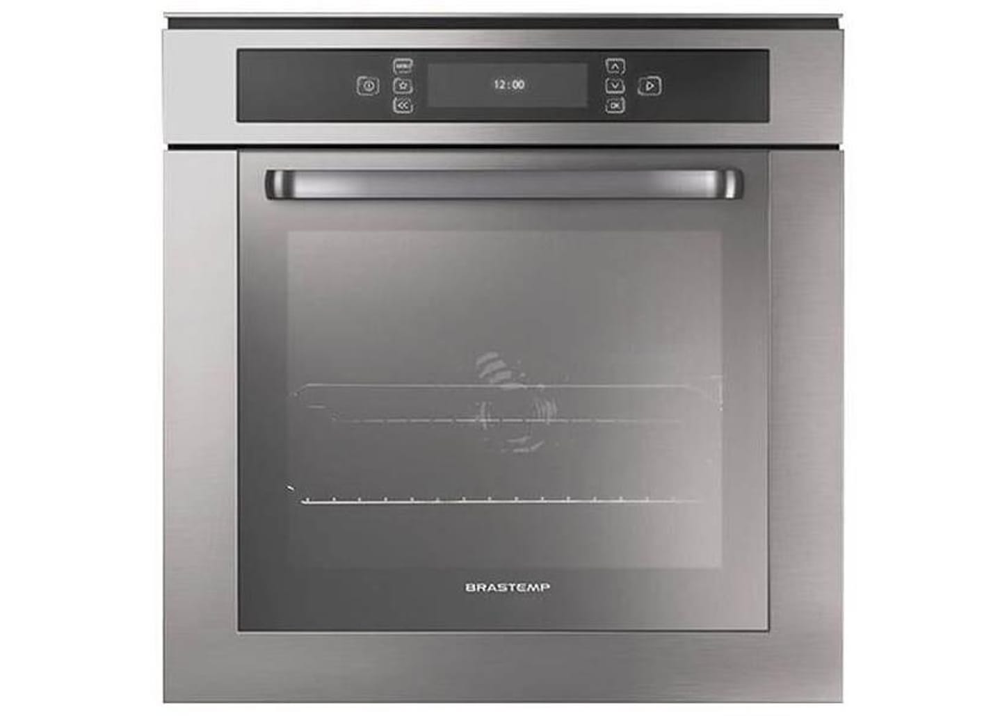 Forno Elétrico de Embutir Brastemp 67L Inox com Função Ar Forçado e Painel Touch - BO260AR