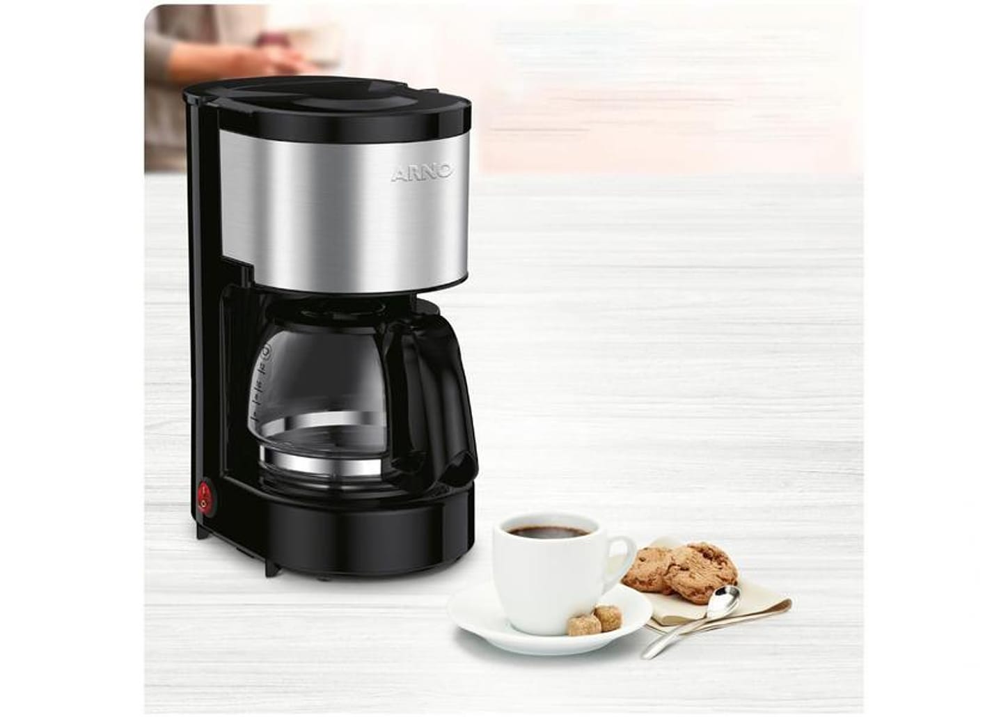 Cafeteira Elétrica Arno Perfectta 12 Cafés - Preta