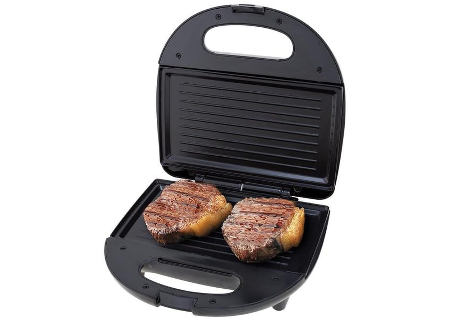 Sanduicheira Britânia Crome Preto e Cinza 750W Antiaderente