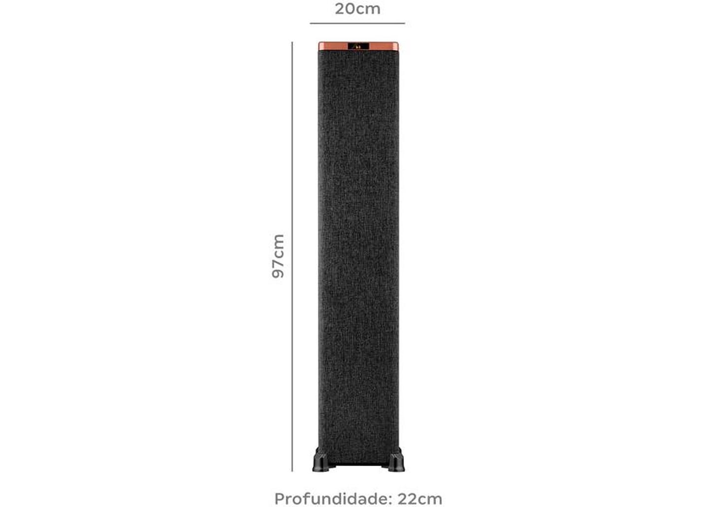 Soundbar Gradiente com Subwoofer Bluetooth 1000W Cobre Coletion GST107