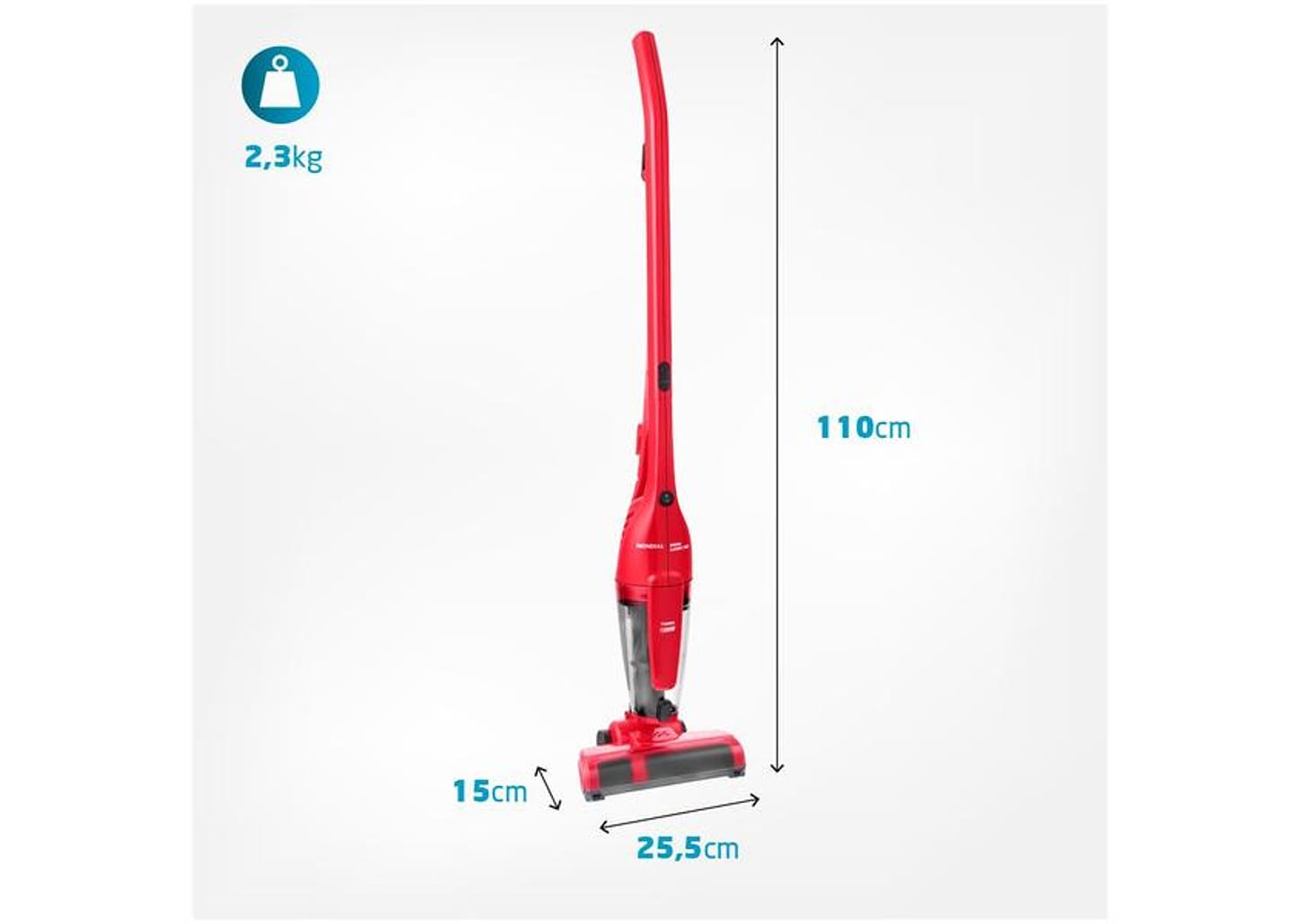 Aspirador de Pó Portátil e Vertical Mondial 1200W com Filtro HEPA Brush Carpet 1200 AP-25 4247-01