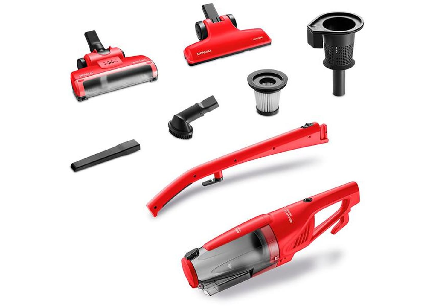 Aspirador de Pó Portátil e Vertical Mondial 1200W com Filtro HEPA Brush Carpet 1200 AP-25 4247-01