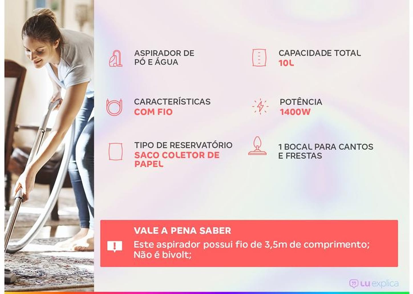 Aspirador de Pó e Água Electrolux 1400W - Acqua Power AQP20