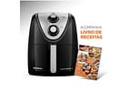 Fritadeira Elétrica sem Óleo/Air Fryer Mondial - Grand Family Inox AFN-50-BI Preto 5L com Timer