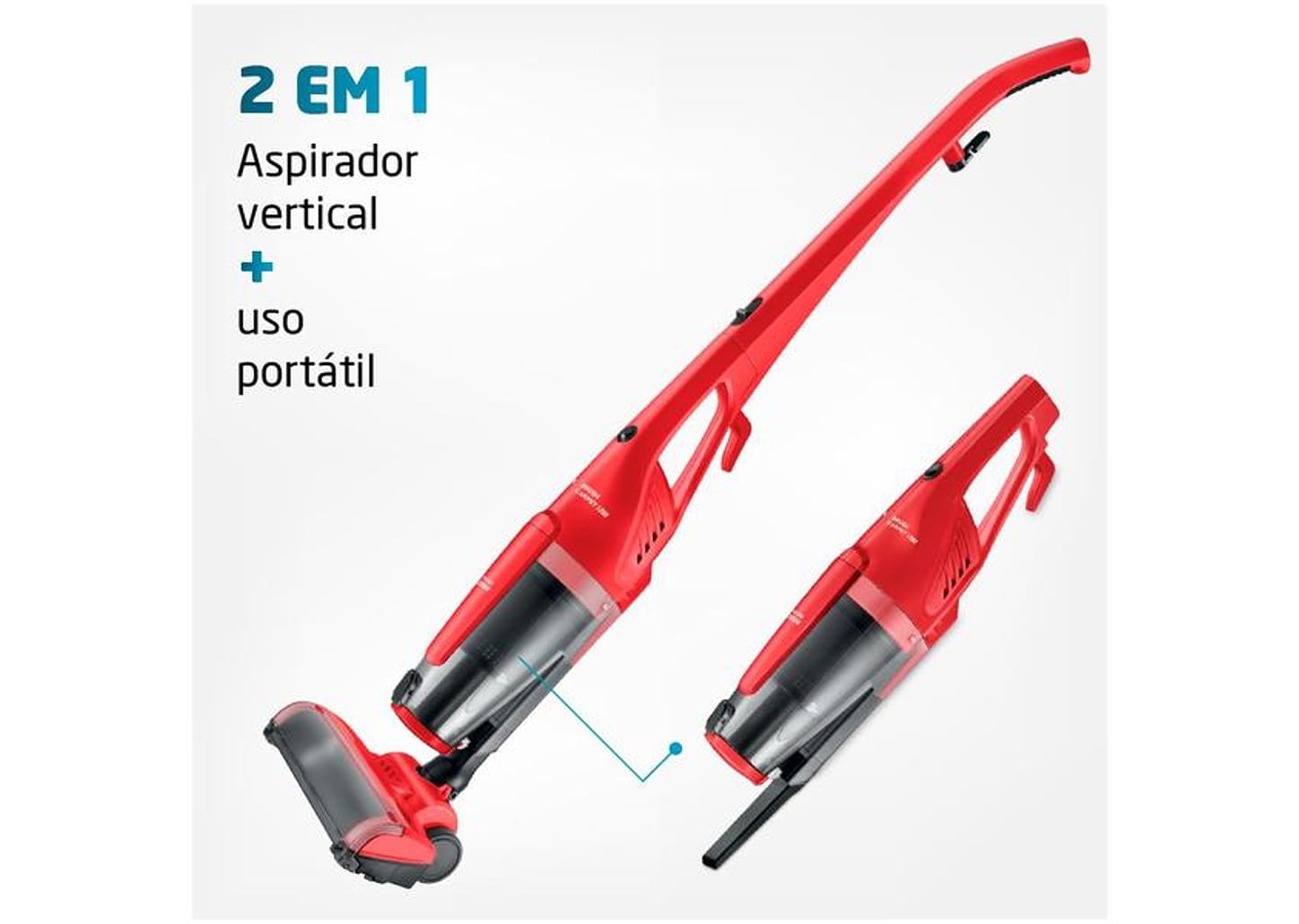 Aspirador de Pó Portátil e Vertical Mondial 1200W com Filtro HEPA Brush Carpet 1200 AP-25 4247-01