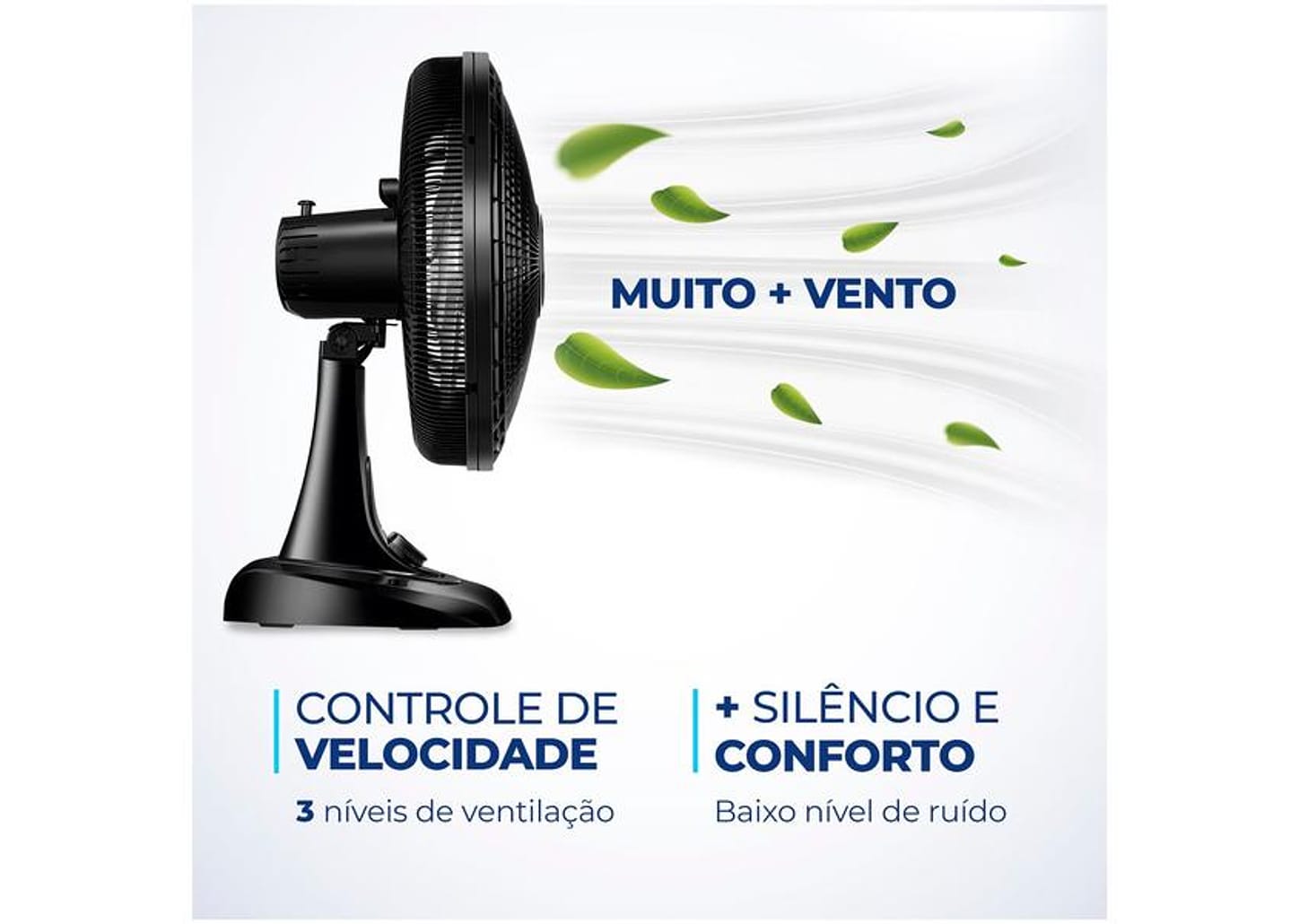 Ventilador de Mesa Mondial Super Power VSP-40-B 40cm 3 Velocidades