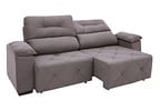 Sofá Retrátil Reclinável 4 Lugares Suede Moviment Grazzia Linoforte