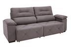 Sofá Retrátil Reclinável 4 Lugares Suede Moviment Grazzia Linoforte