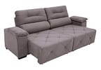Sofá Retrátil Reclinável 4 Lugares Suede Moviment Grazzia Linoforte
