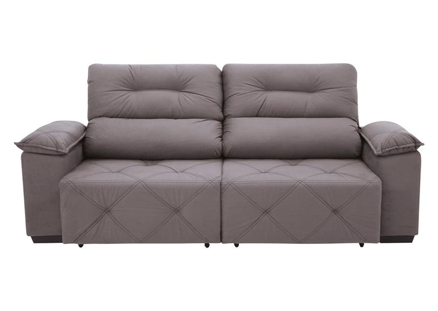 Sofá Retrátil Reclinável 4 Lugares Suede Moviment Grazzia Linoforte