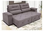 Sofá Retrátil Reclinável 4 Lugares Suede Moviment Grazzia Linoforte
