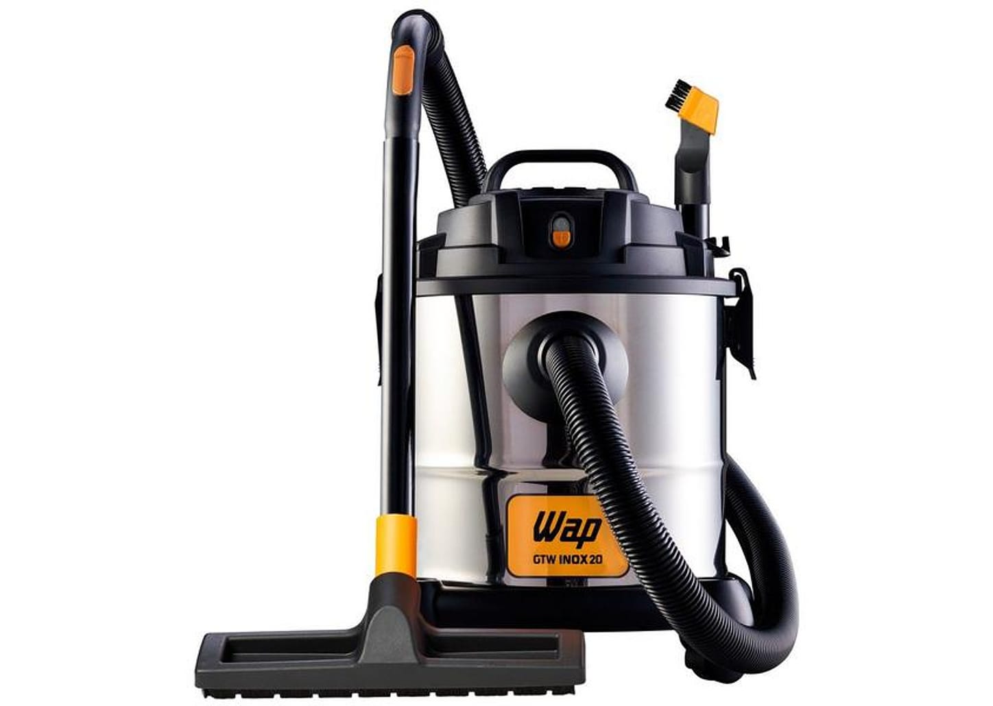 Aspirador de Pó e Água Wap GTW Inox 20 com - Porta Acessórios 1600W Preto e Prata