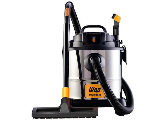 Aspirador de Pó e Água Wap GTW Inox 20 com - Porta Acessórios 1600W Preto e Prata