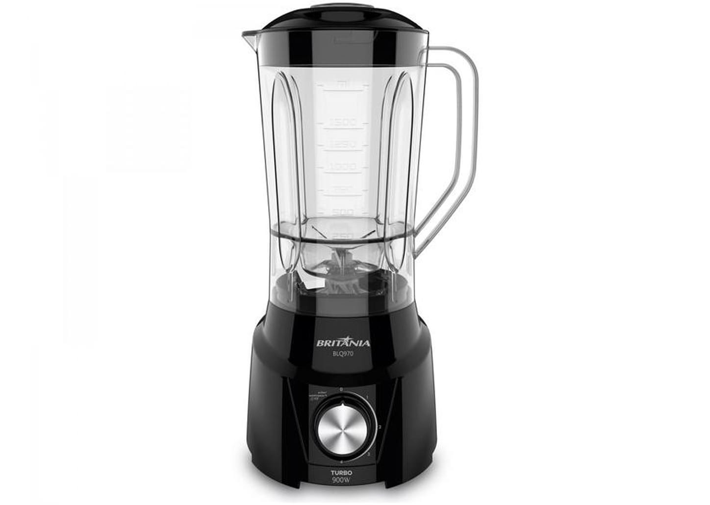 Liquidificador Britânia Turbo BLQ970P Preto 4 Velocidades 900W
