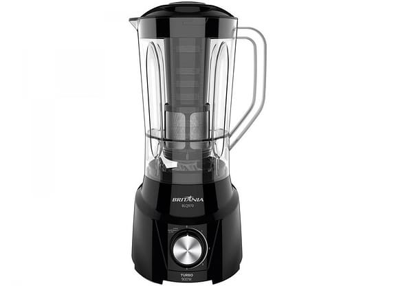 Liquidificador Britânia Turbo BLQ970P Preto 4 Velocidades 900W