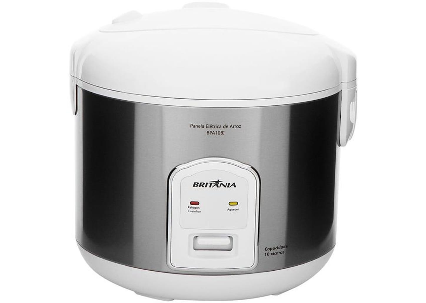 Panela de Arroz Elétrica Britânia Tamanho Família - BPA10BI 700W 10 Xícaras Branca