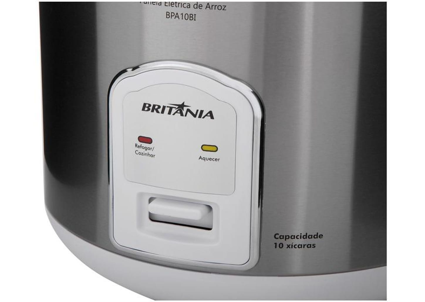 Panela de Arroz Elétrica Britânia Tamanho Família - BPA10BI 700W 10 Xícaras Branca