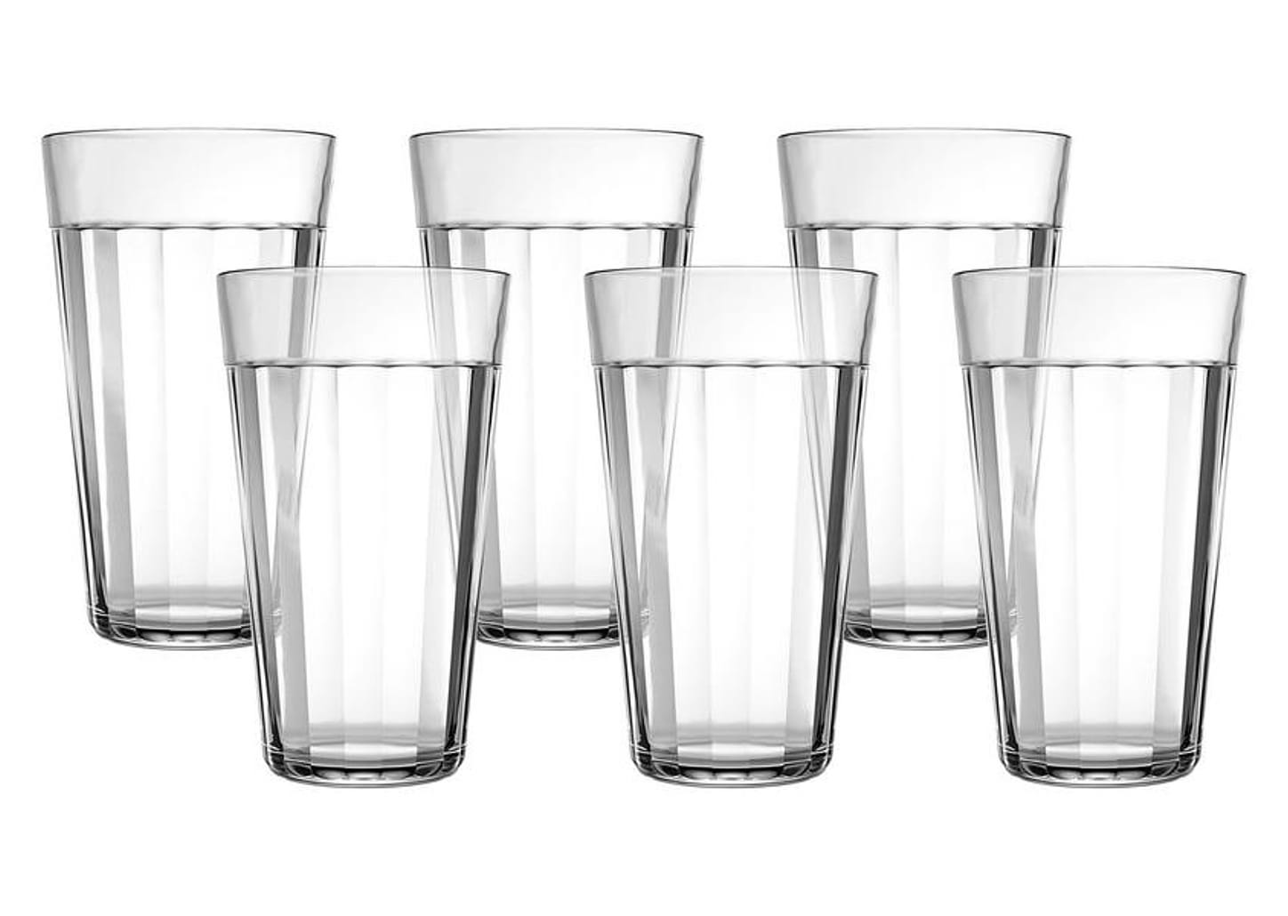 Jogo de Copos de Vidro 450ml 6 Peças Americano Long Drink