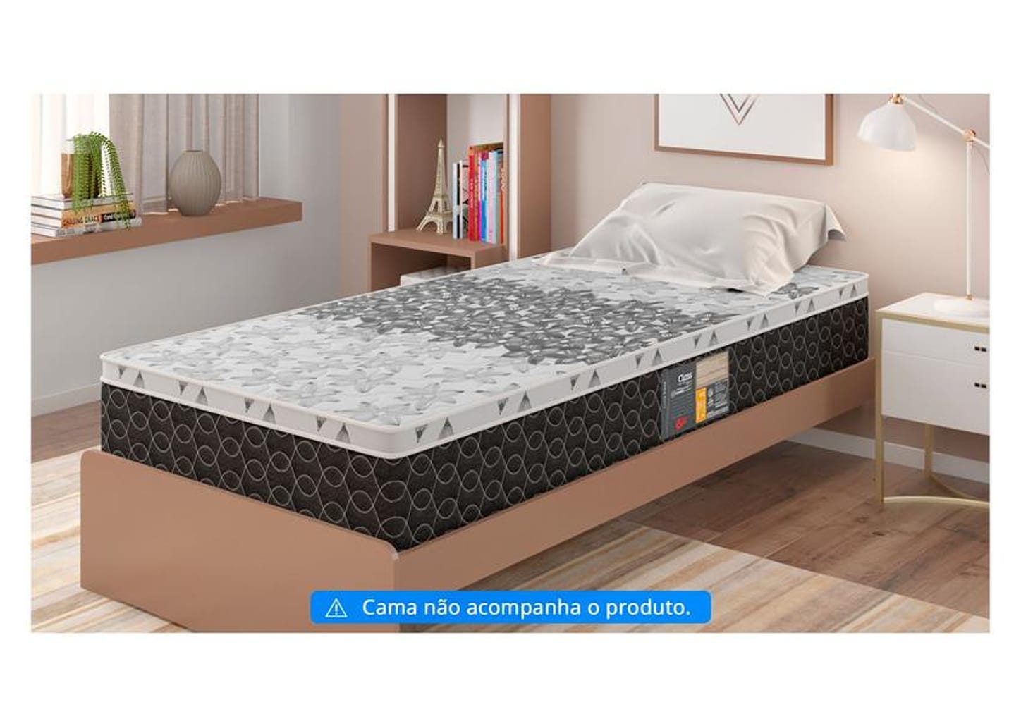 Colchão Solteiro Castor Mola 78x188cm Sleep Class New One Face