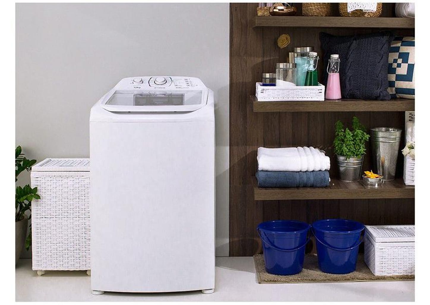 Lavadora de Roupas Electrolux LAC12 12Kg Cesto Inox 12 Programas de Lavagem