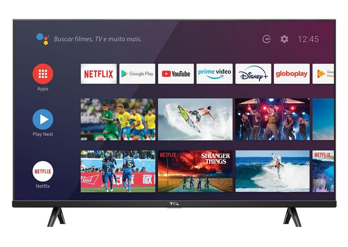 Smart TV 43” Full HD LED TCL Android TV 43S615 - VA Wi-Fi Bluetooth HDR Google Assistente Built-in