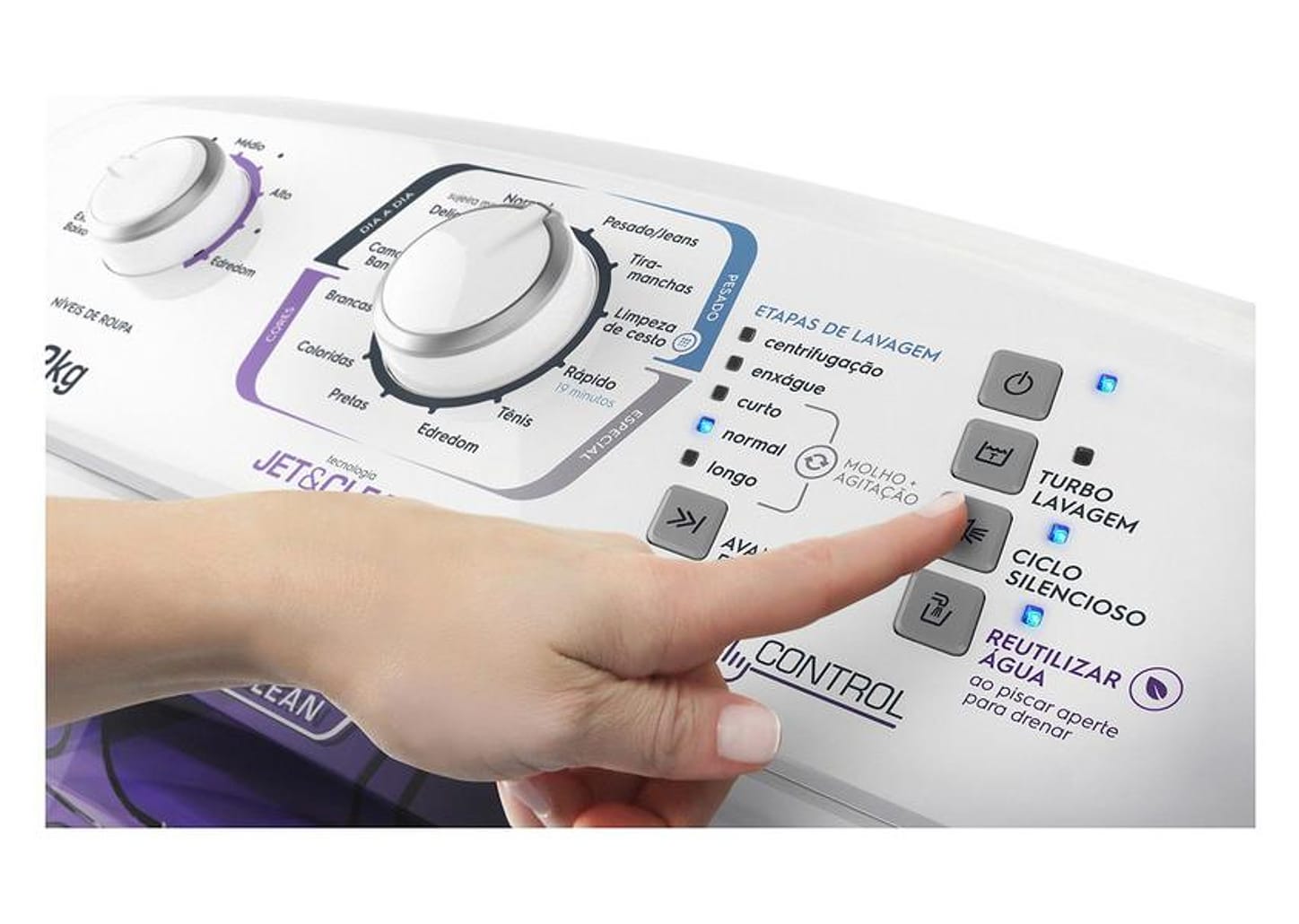 Lavadora de Roupas Electrolux LAC12 12Kg Cesto Inox 12 Programas de Lavagem