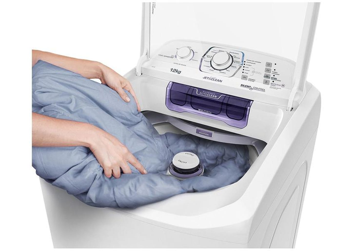 Lavadora de Roupas Electrolux LAC12 12Kg Cesto Inox 12 Programas de Lavagem