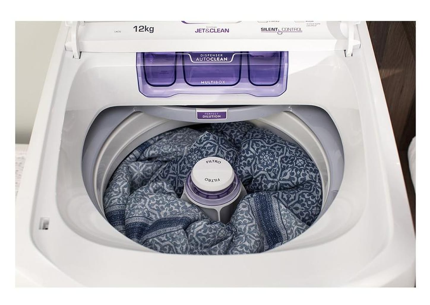 Lavadora de Roupas Electrolux LAC12 12Kg Cesto Inox 12 Programas de Lavagem