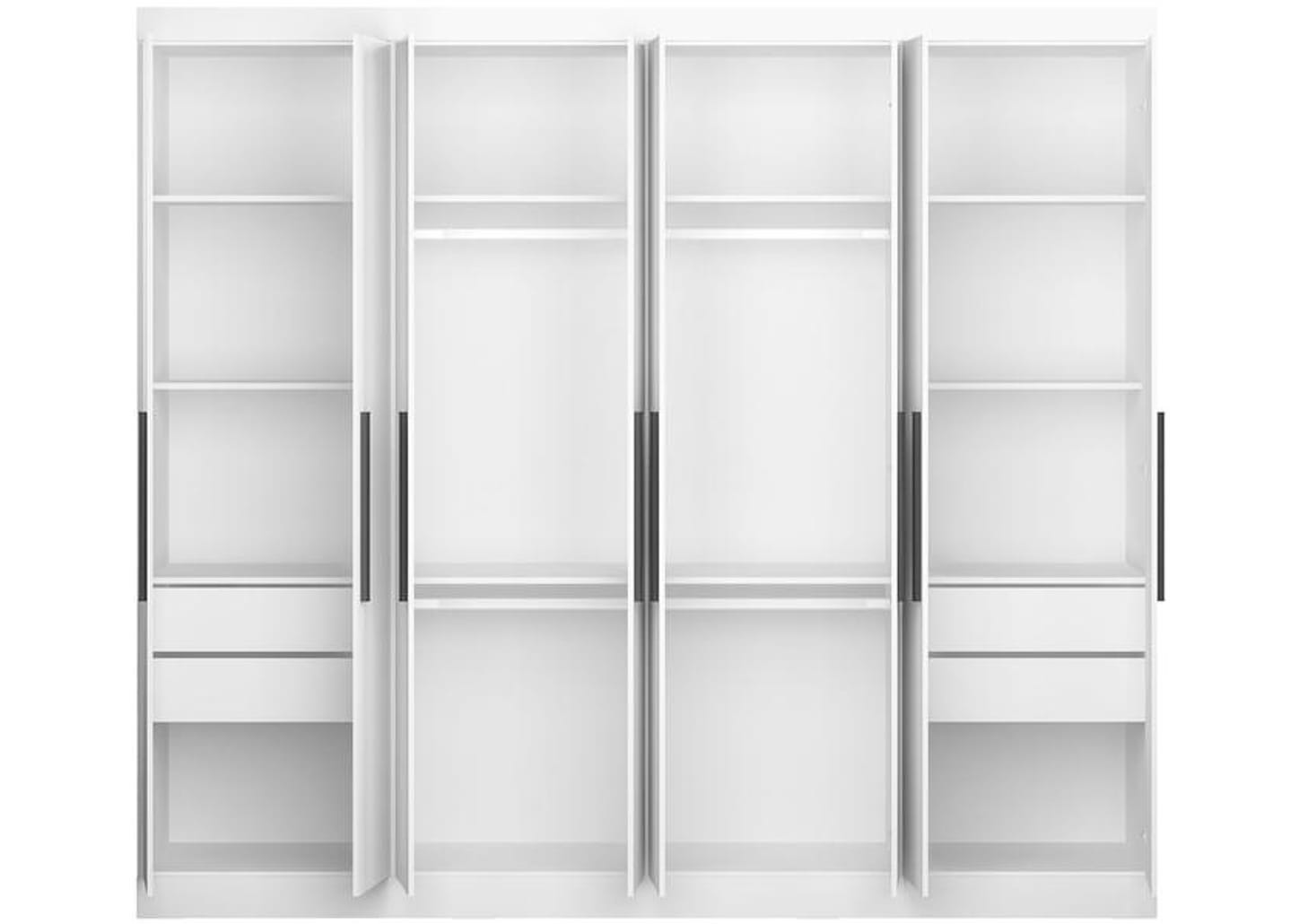 Guarda-roupa Casal 8 Portas 4 Gavetas Araplac 1684