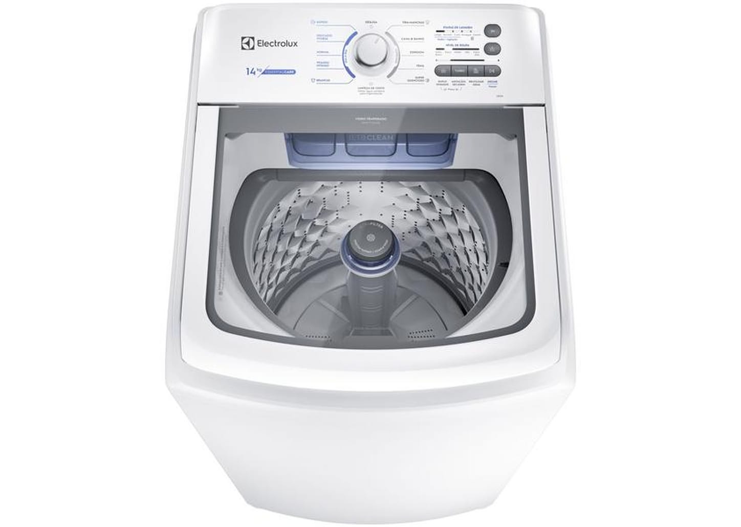 Lavadora de Roupas Electrolux Essential Care 14Kg Cesto Inox 11 Programas de Lavagem Branca
