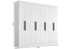 Guarda-roupa Casal 8 Portas 4 Gavetas Araplac 1684