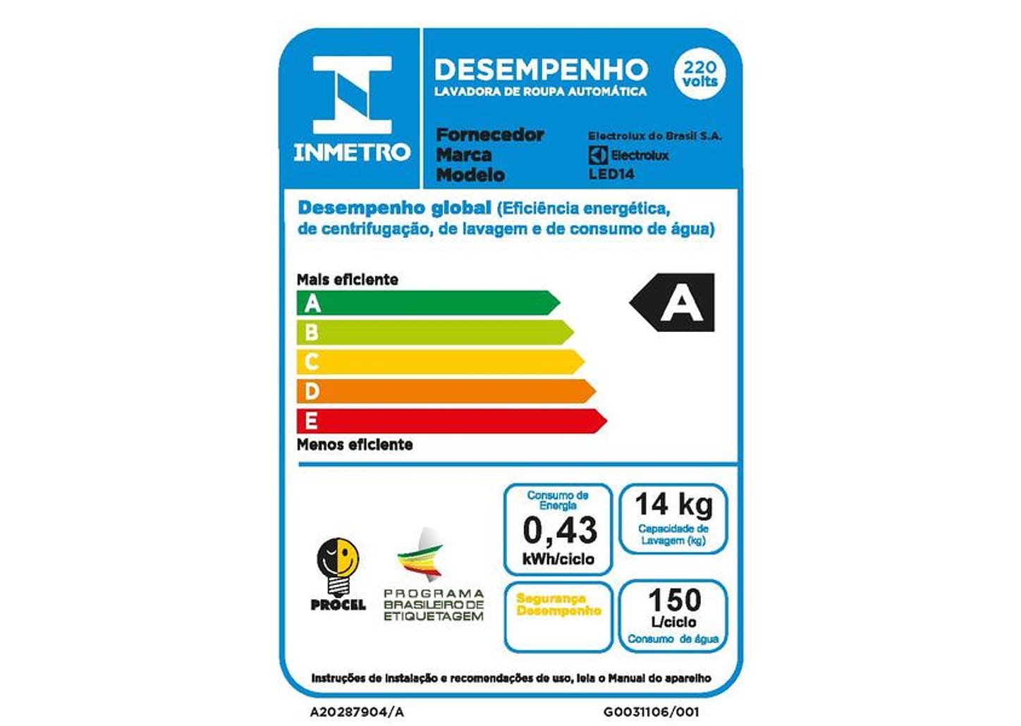 Lavadora de Roupas Electrolux Essential Care 14Kg Cesto Inox 11 Programas de Lavagem Branca