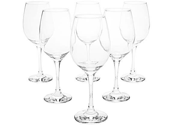 Jogo de Taças para Vinho Vidro 385ml 6 Peças - Nadir Barone