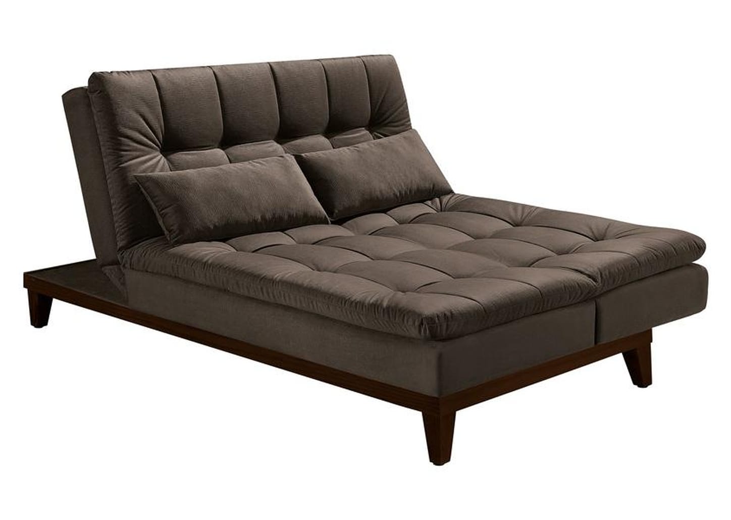 Sofá-cama Casal 3 Lugares Reclinável Suede Linoforte Jade BPM A2