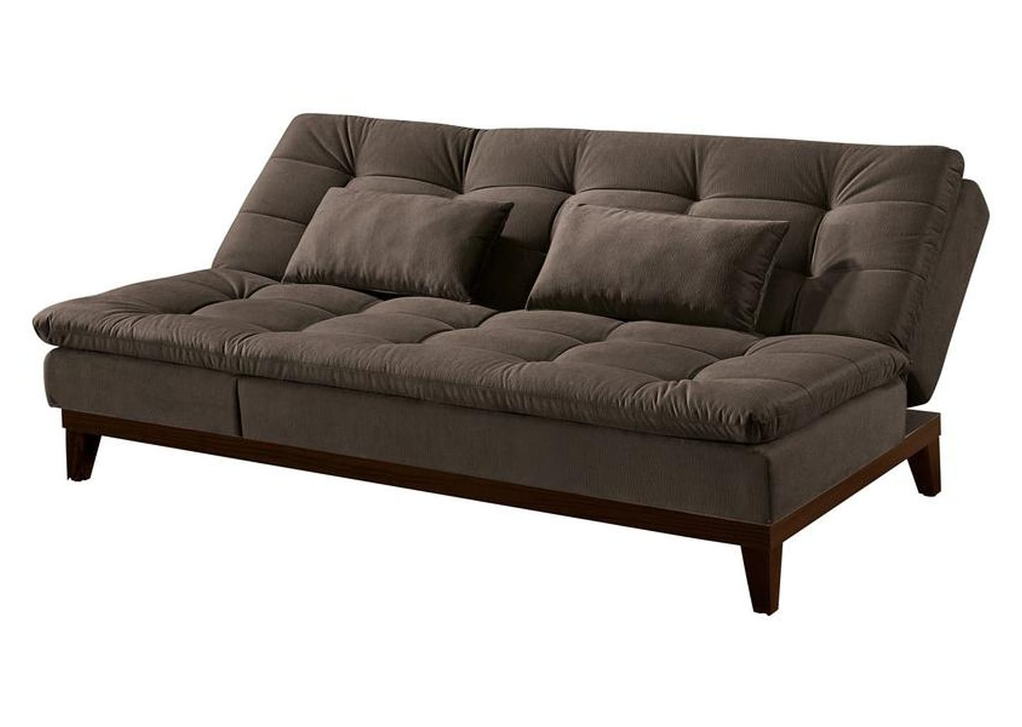 Sofá-cama Casal 3 Lugares Reclinável Suede Linoforte Jade BPM A2