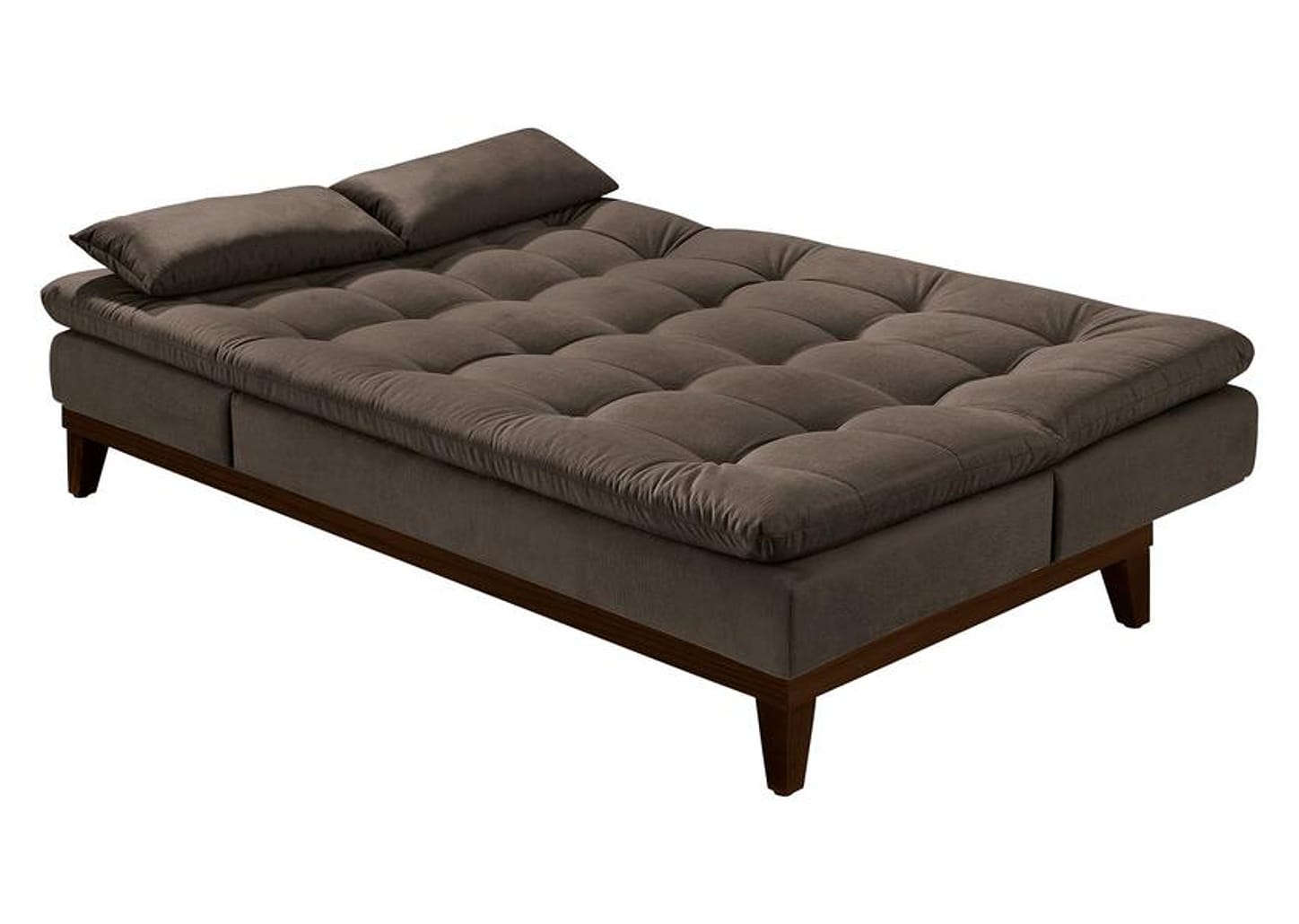 Sofá-cama Casal 3 Lugares Reclinável Suede Linoforte Jade BPM A2