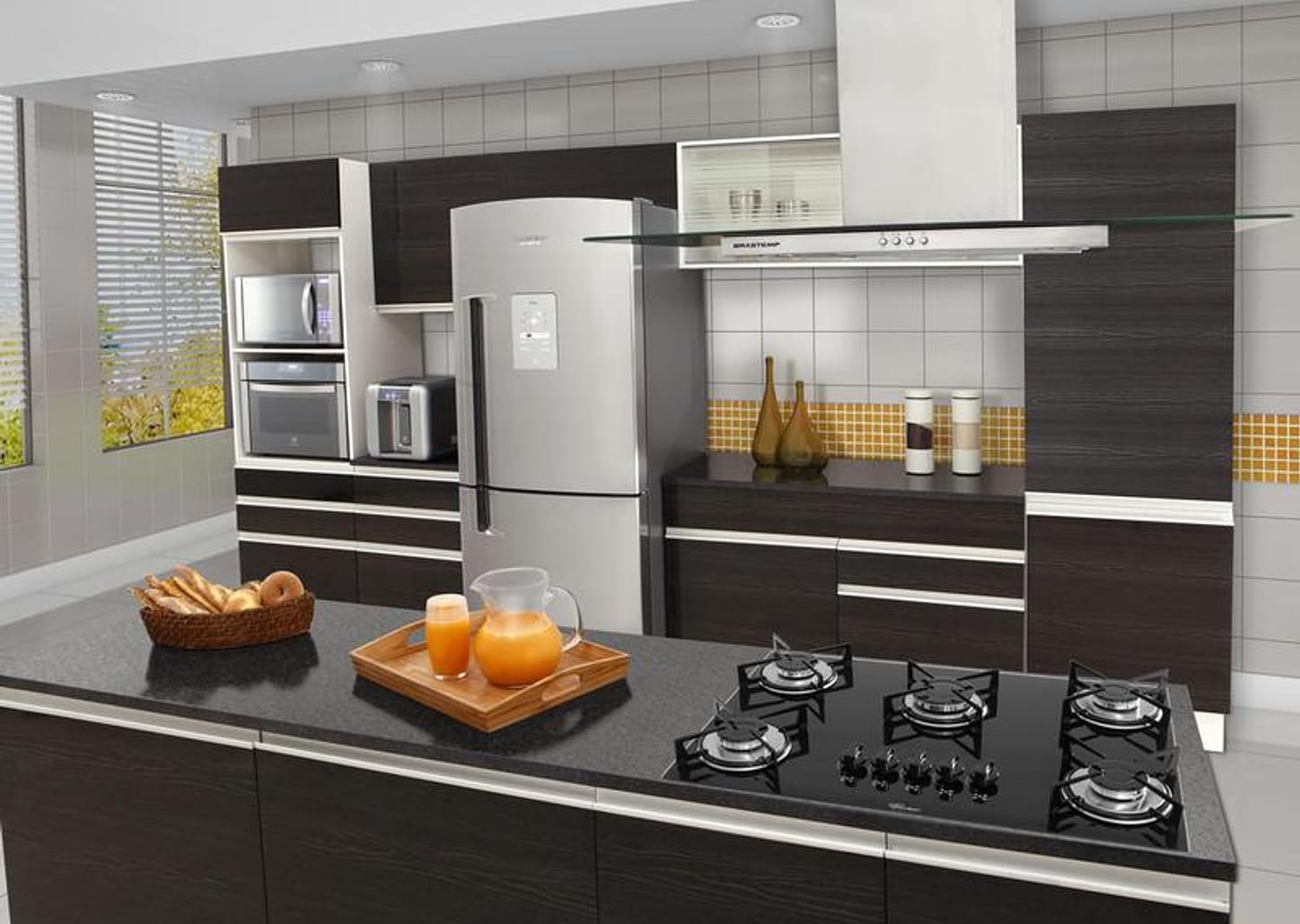 Cooktop 5 Bocas Fischer Preto a Gás GLP 1642