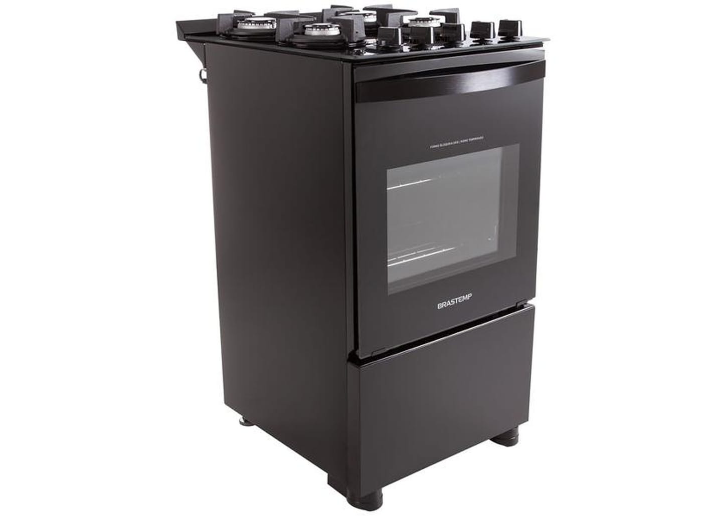 Fogão 4 Bocas Brastemp Mesa de Vidro Preto - Acendimento Automático BFO4