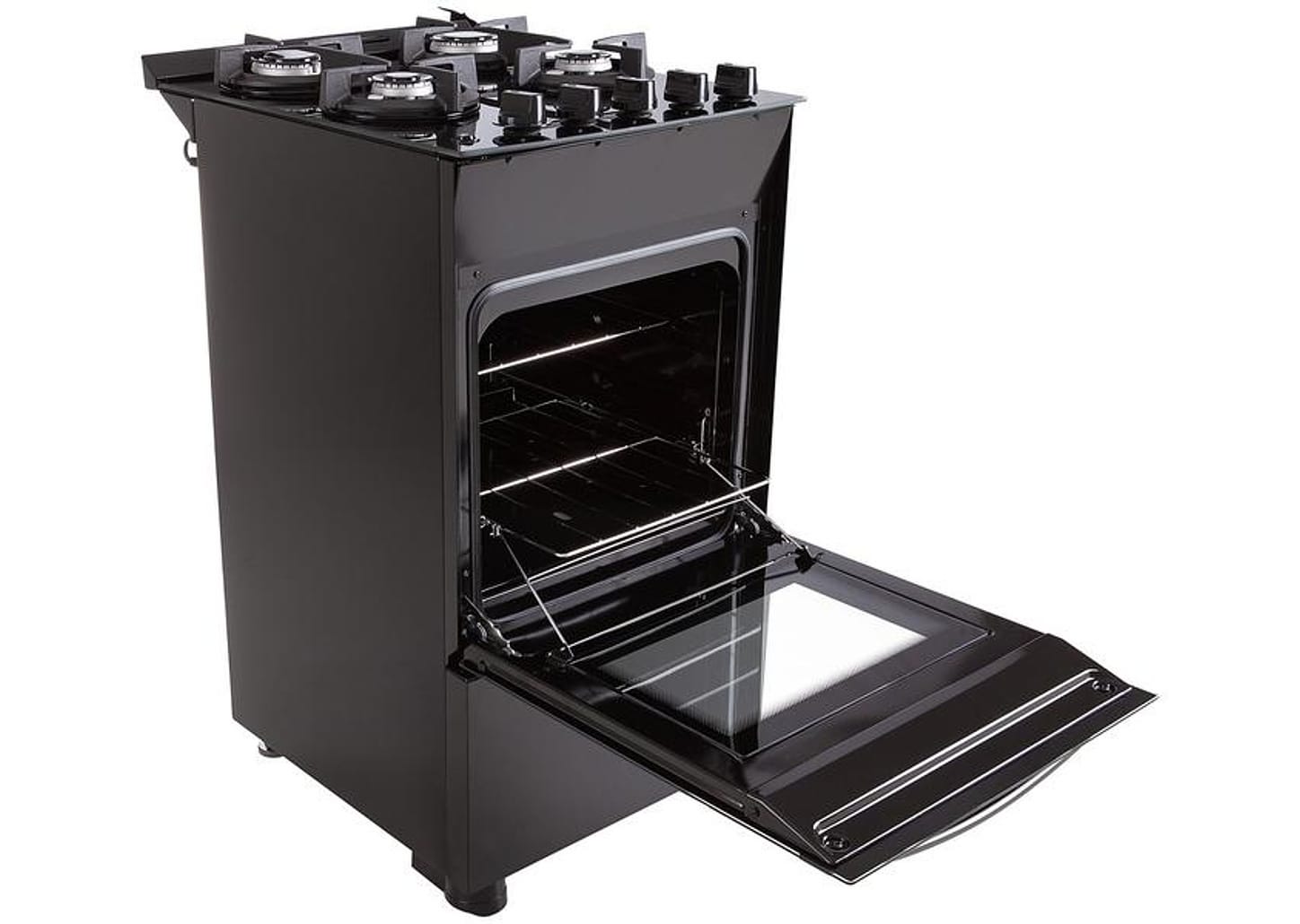 Fogão 4 Bocas Brastemp Mesa de Vidro Preto - Acendimento Automático BFO4