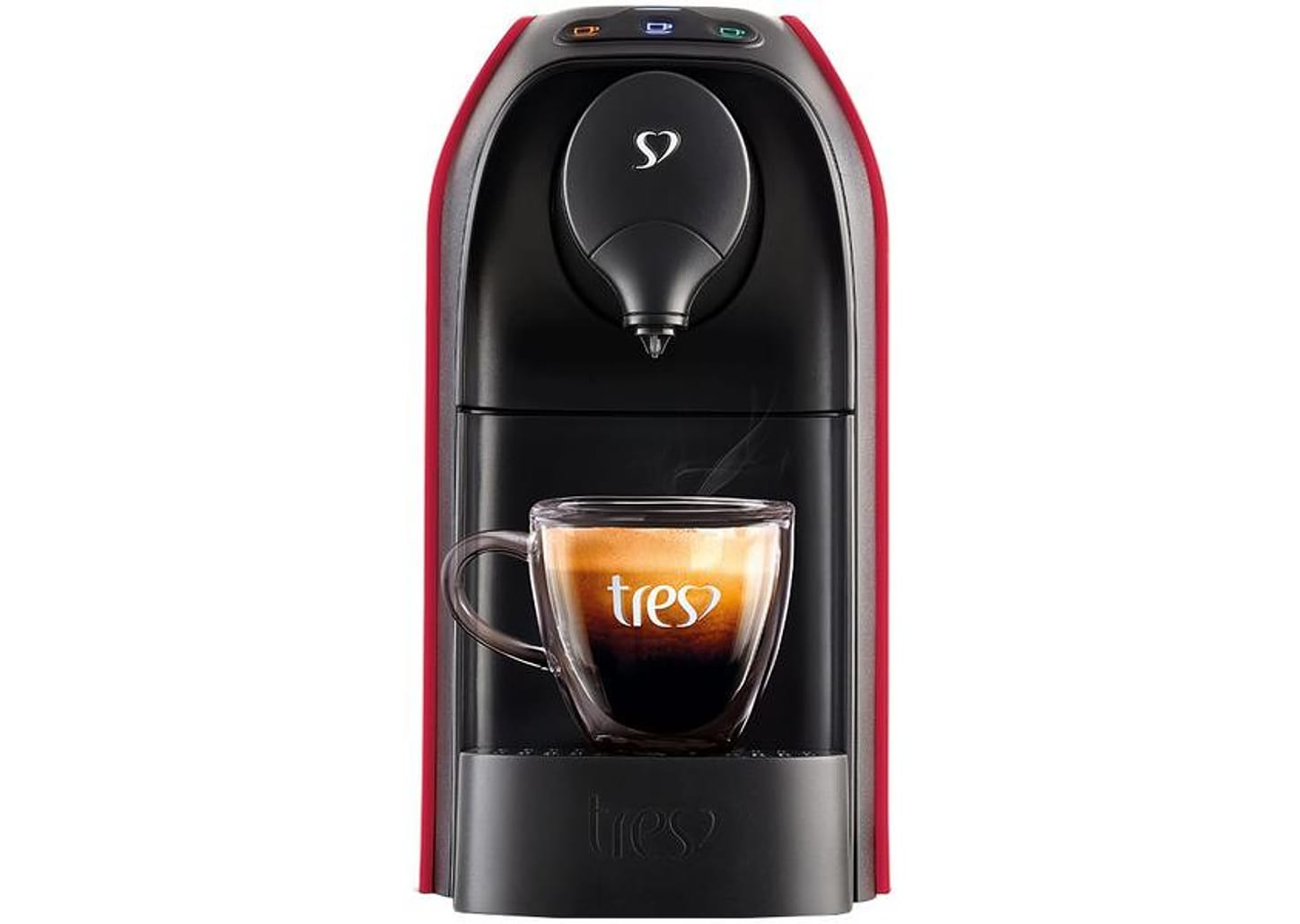 Cafeteira Espresso TRES 3 Corações Passione - Vermelho