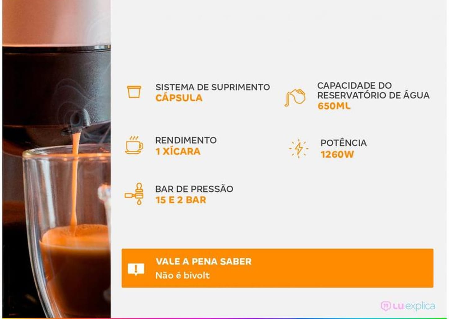 Cafeteira Espresso TRES 3 Corações Passione - Vermelho