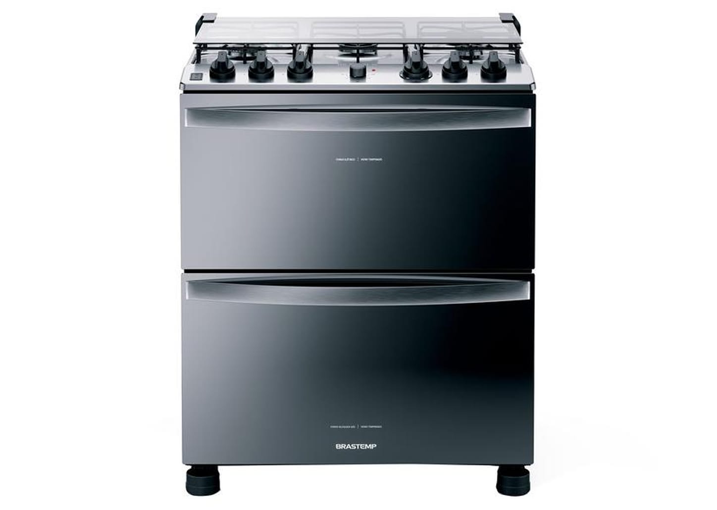 Fogão 5 bocas Brastemp Inox Duplo Forno - Acendimento Automático BFD5 NCRRNA